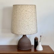 Lampe en céramique brutaliste vintage XL