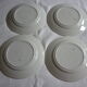 Set of 4 plates in red earthenware