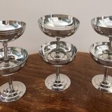 6 coupes à glace en inox Remy Letang