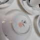 Vintage coffee service by Pierre Cardin in Limoges porcelain – 5 cups –