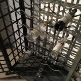 Wrought iron wine cabinet