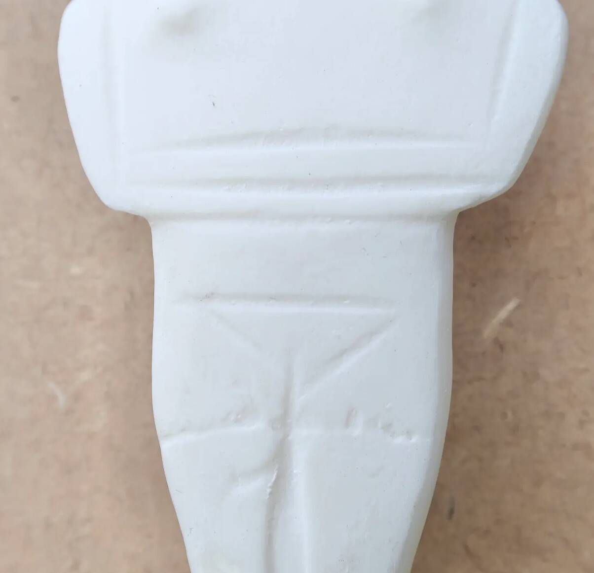 Greek Cycladic idol sculpture on base, 1970s