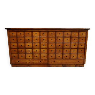 Vintage apothecary cabinet with 52 drawers