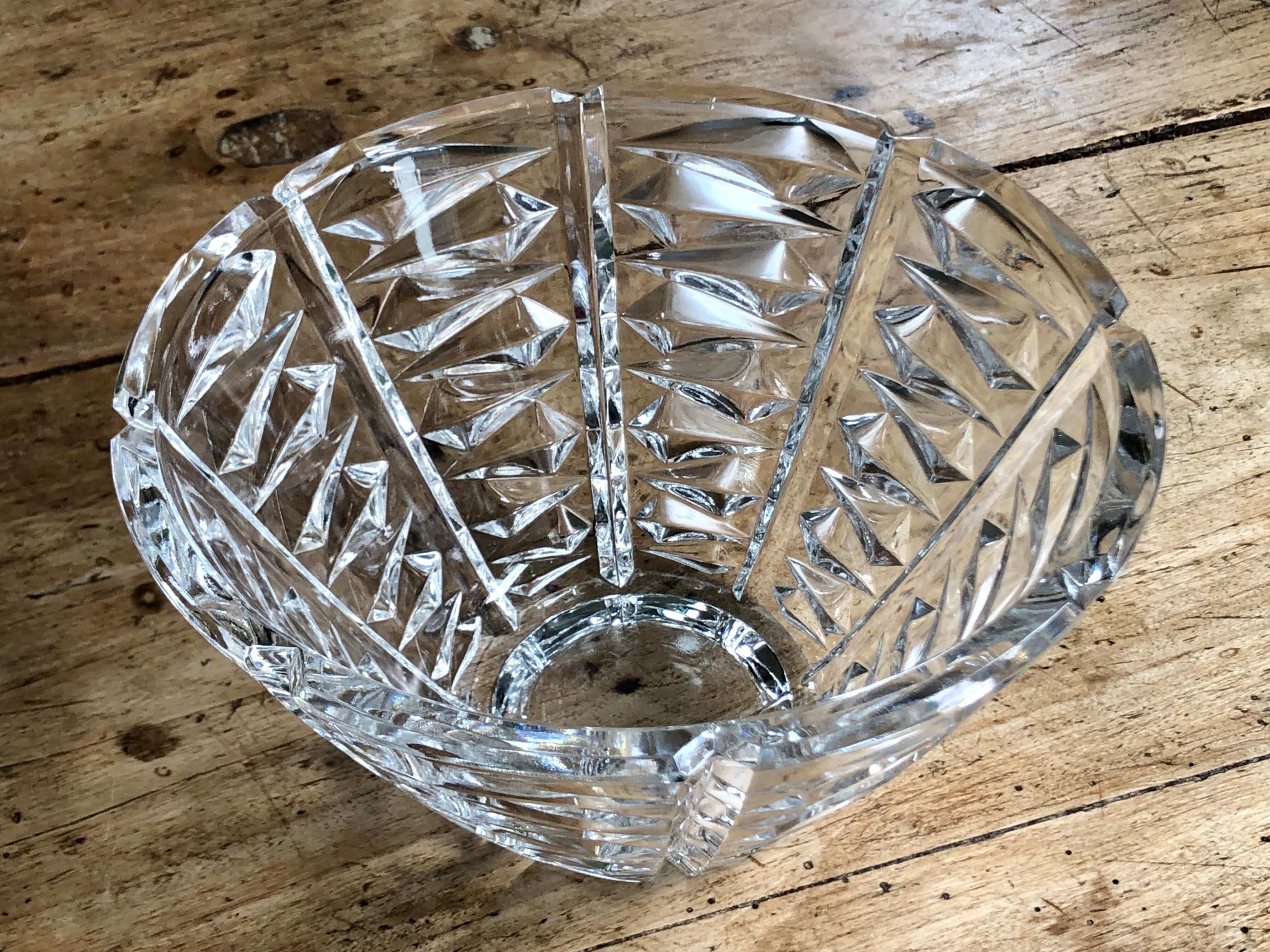 Chissed crystal bowl 50s