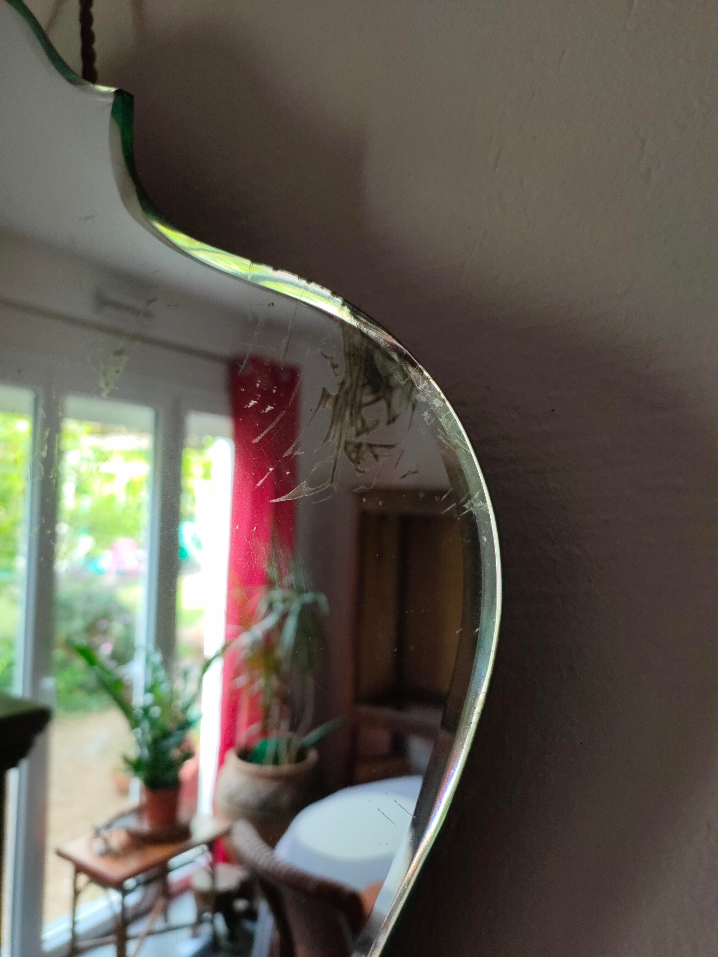 Vintage beveled mirror 54x73cm