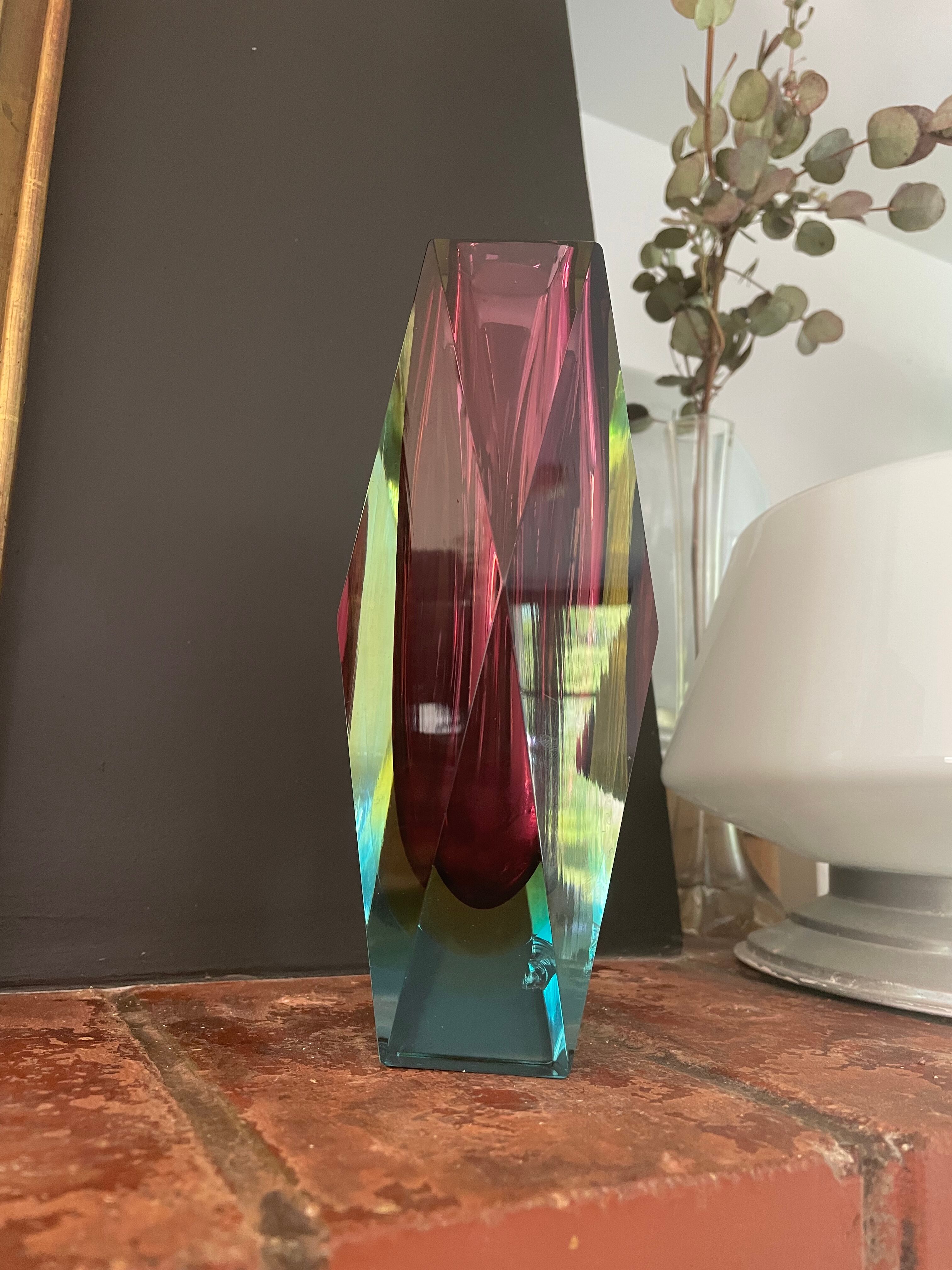 Vase Murano Sommerso vintage 60'