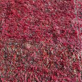 Large modern Berber Boujad rug in pink wool.