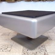 System 350 lounge chairs & side table by Herbert Hirche for Mauser, 1974, set of 3