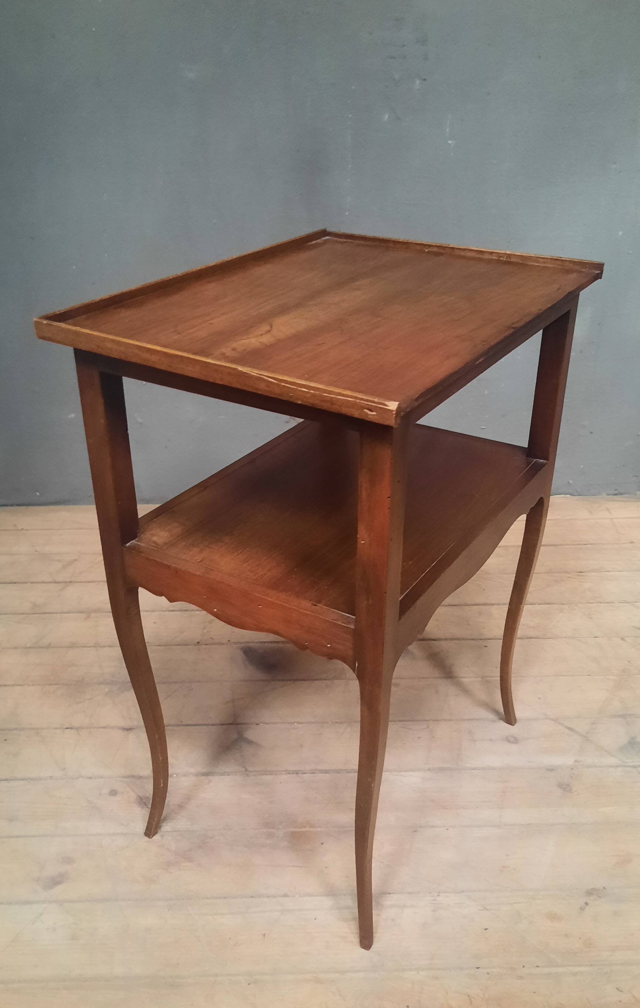 Louis XV style solid wood bedside table