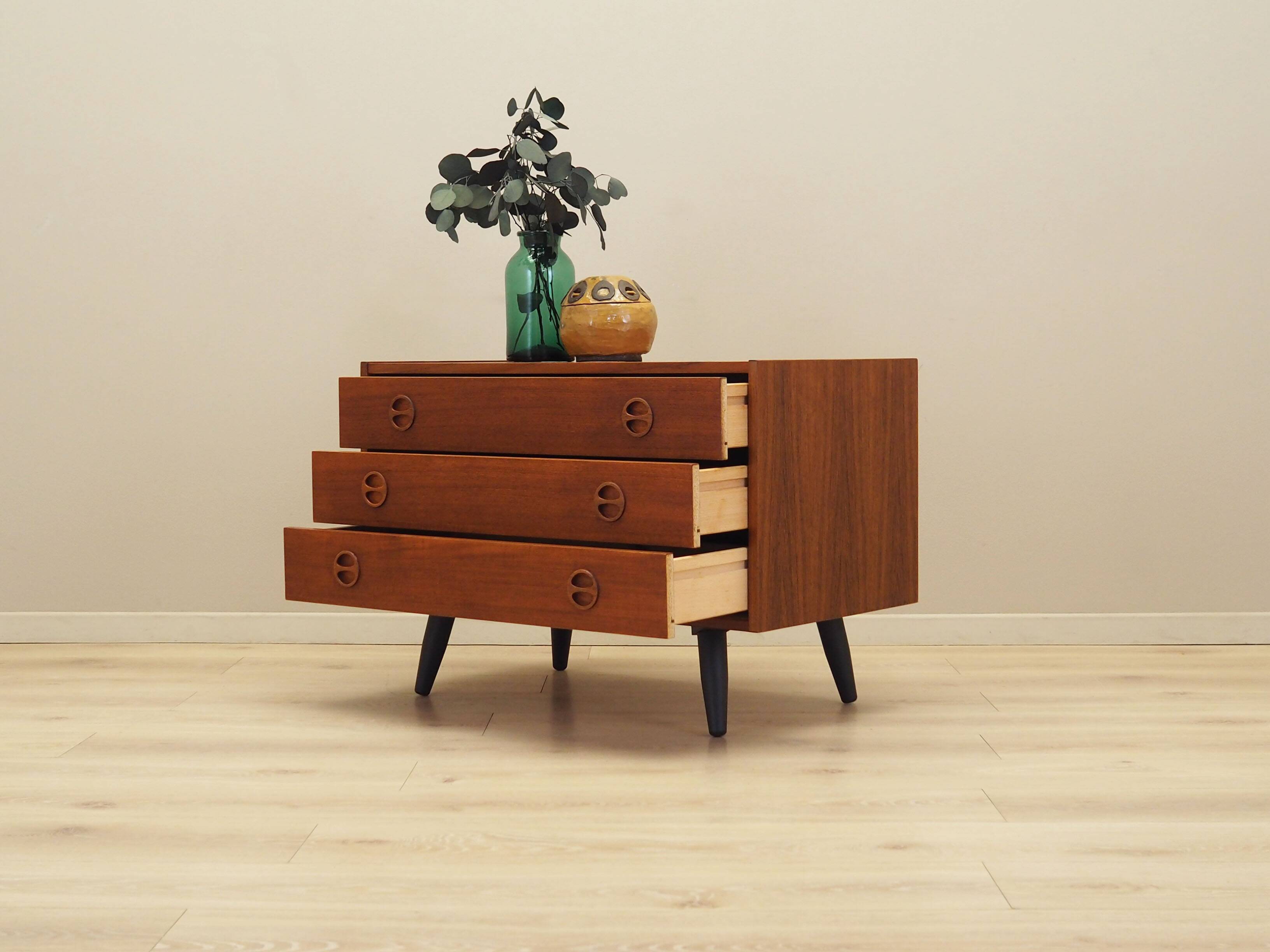 Teak chest of drawers, Danish design, 1960s, production: Denmark