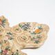 Miroir mural vintage style milieu du siècle avec décor fleurs en plâtre