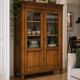 Walnut display cabinet