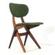 Set of 4 AwA Scissor Chairs - teak mid century modern - new upholstery