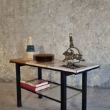 Vintage coffee table with tiles
