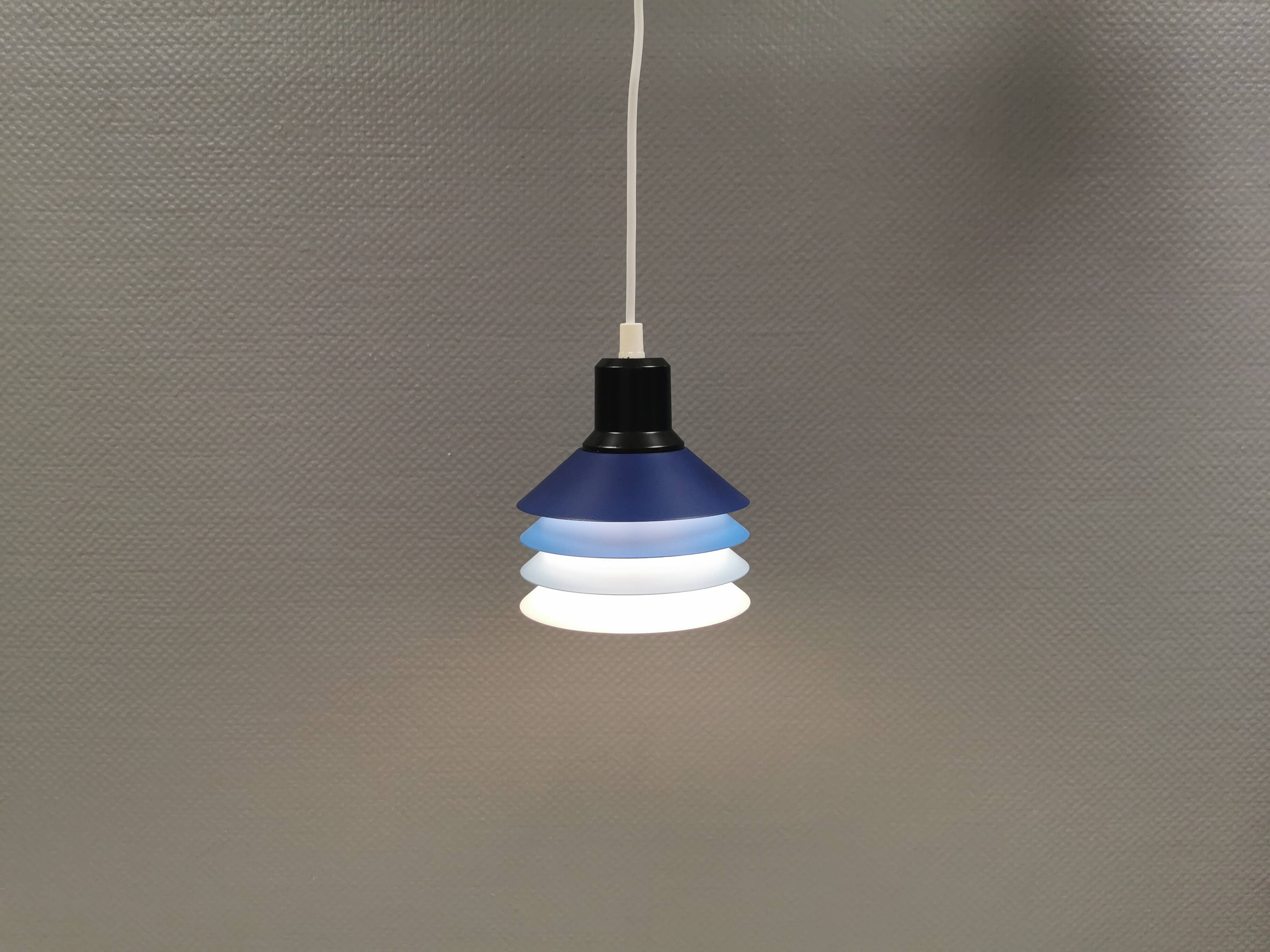 Hanging lamp model Siam with 4 layers of shades. Denmark 1980s