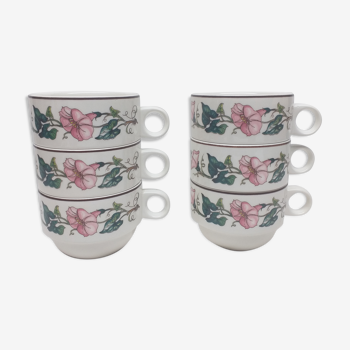 Lot 6 tasses café Villeroy et Boch Palermo en carton