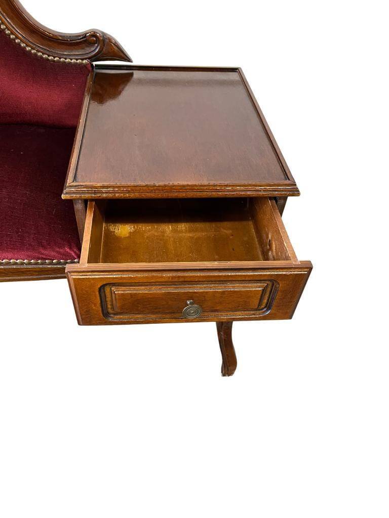 Vintage Baroque Bench/Chair with Telephone Table/Bench