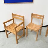 Sornay 80s beech chairs