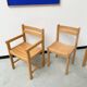 Beech chairs from the 1980s, Sornay.