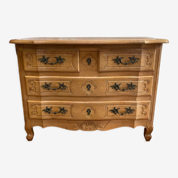 Louis XV style cherry chest of drawers