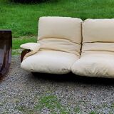 Michel Ducaroy Ligne Roset Marsala model designer sofa and 1970s armchair shell