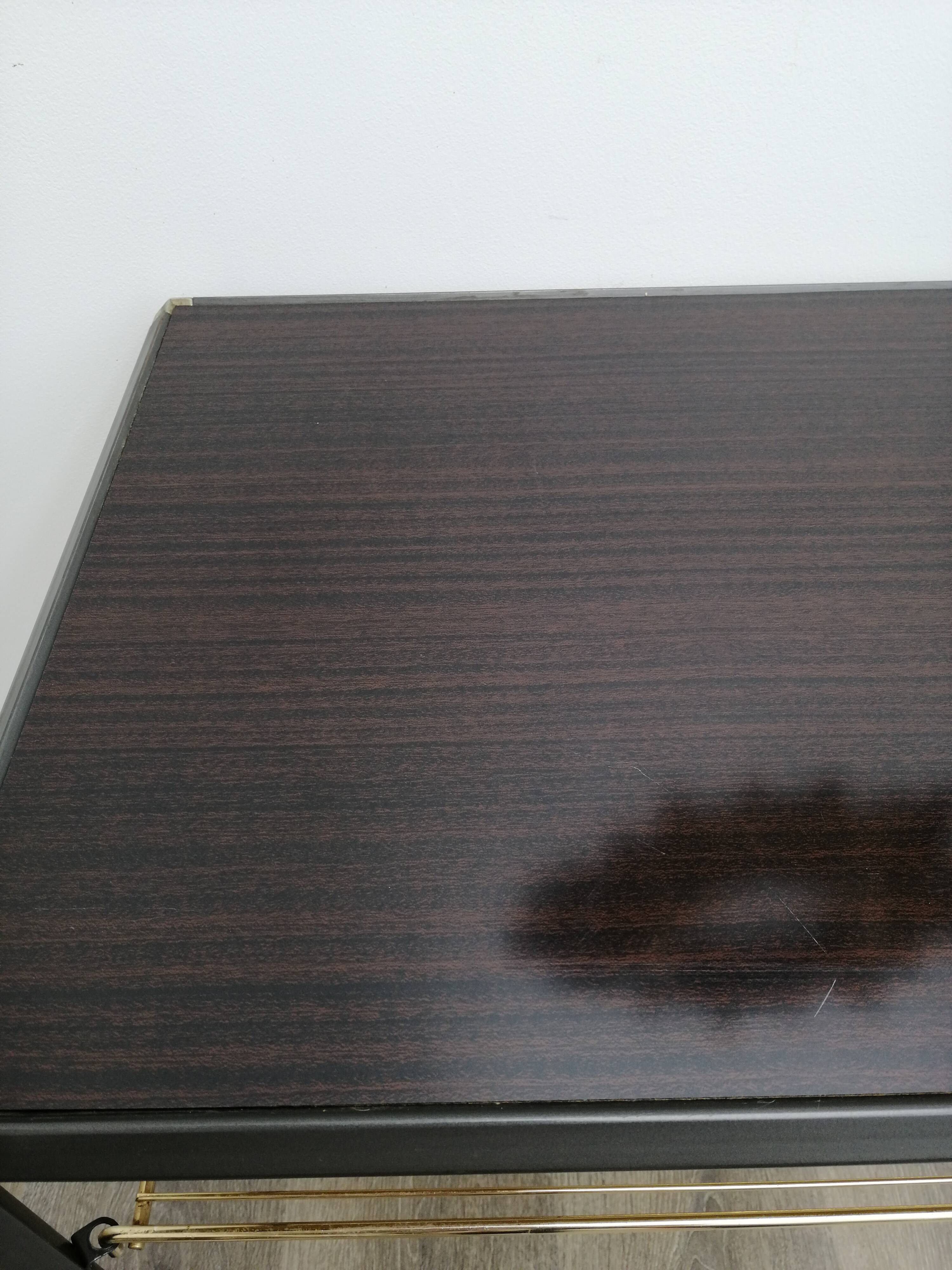 Vinyl holder side table