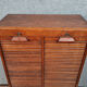 Solid oak curtain binder with honey patina