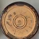 Rare black ceramic plate biot vintage stamp 1960 star 30 cm