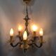 Chandelier 5 lights in bronze