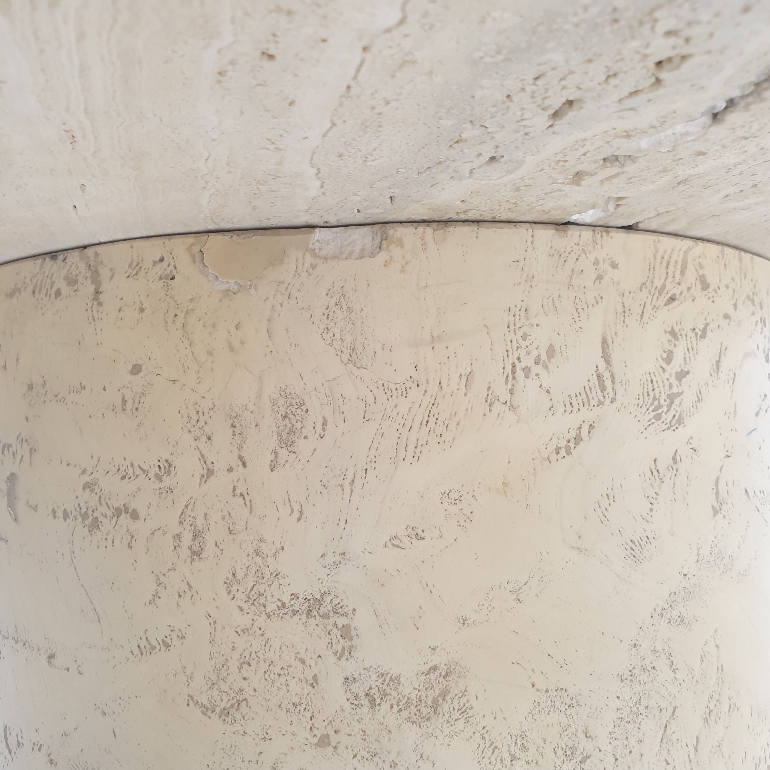 Italian Travertine Coffee Table, 1980's