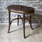 Bidet en bois courbé et métal émaillé