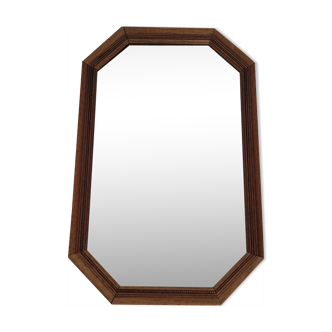 Miroir bois octogonal 36x56cm
