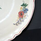 Plat creux saladier vintage AGRESTE en faïence de Sarreguemines DV 31cm