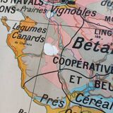 Hatier Kaeppelin school map poster n°10 Brittany Vendée