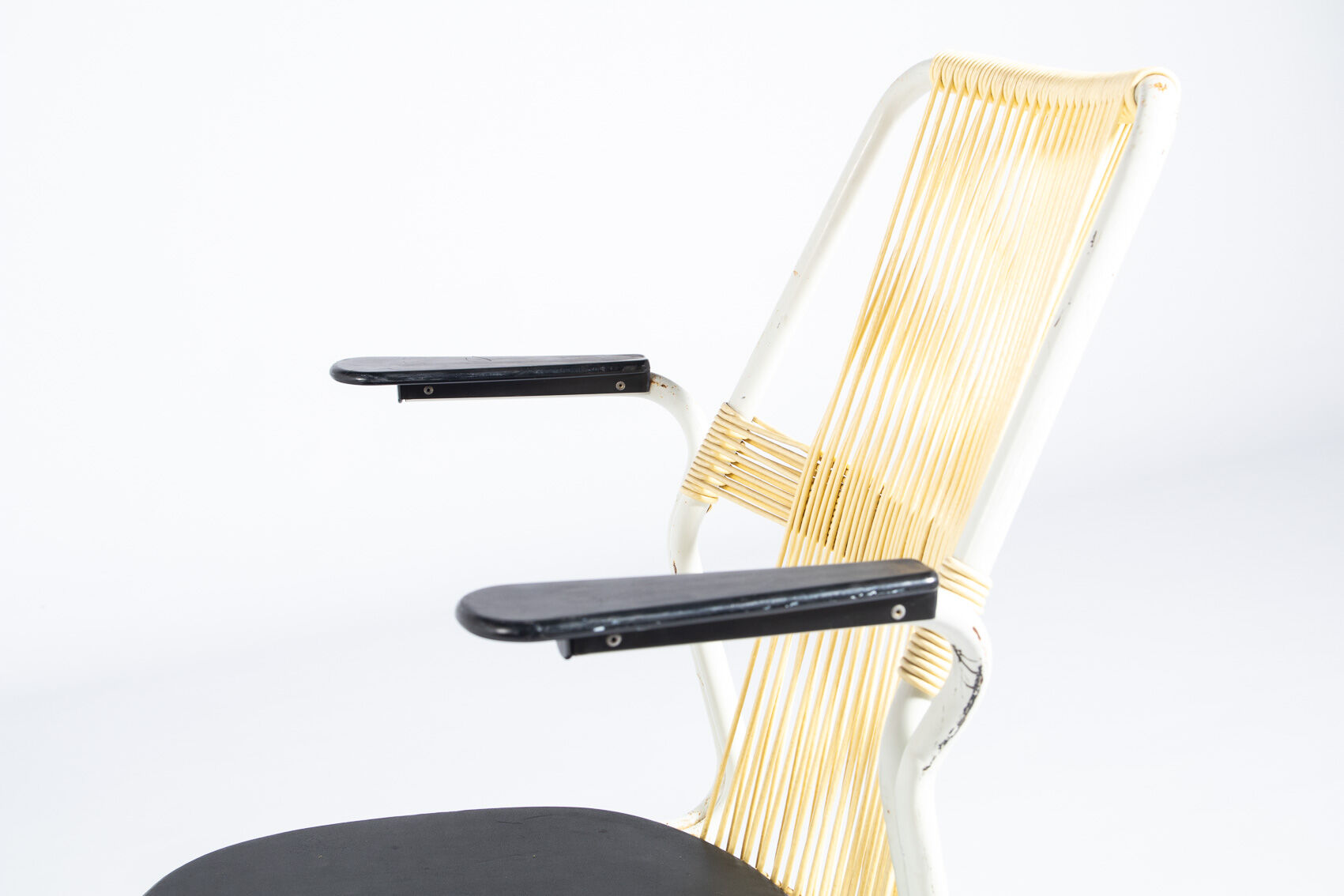 Swedish metal-backed armchair 1960s