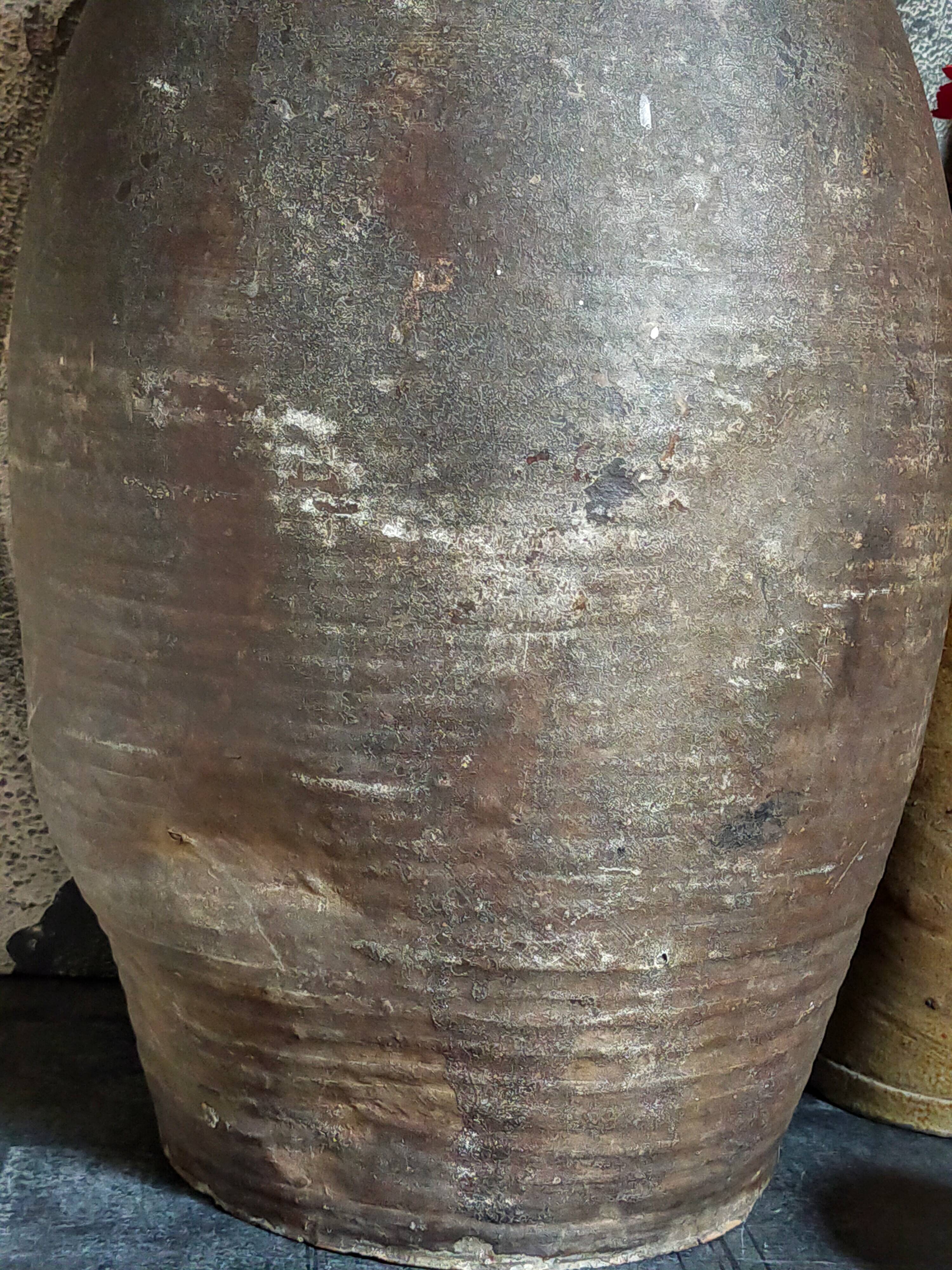 XXL traditional pottery old 19th century folk art 42 cm