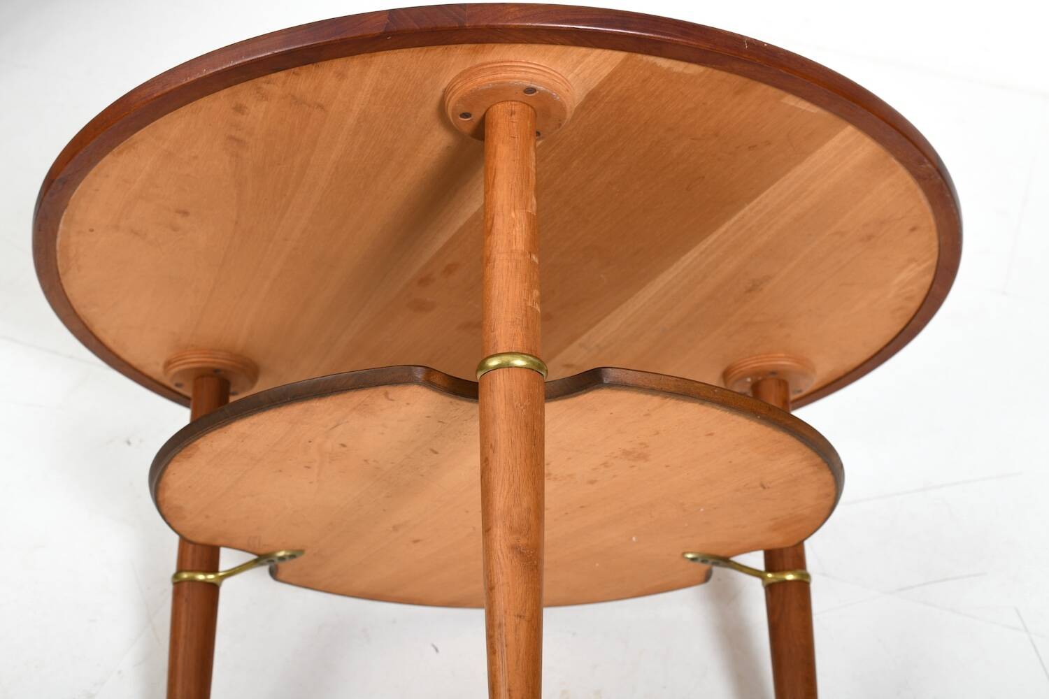 Rare Danish Coffee Table in Teak and Oak 1950s