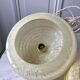 Suspension in glass of Clichy yellow and golden edging years 40-50