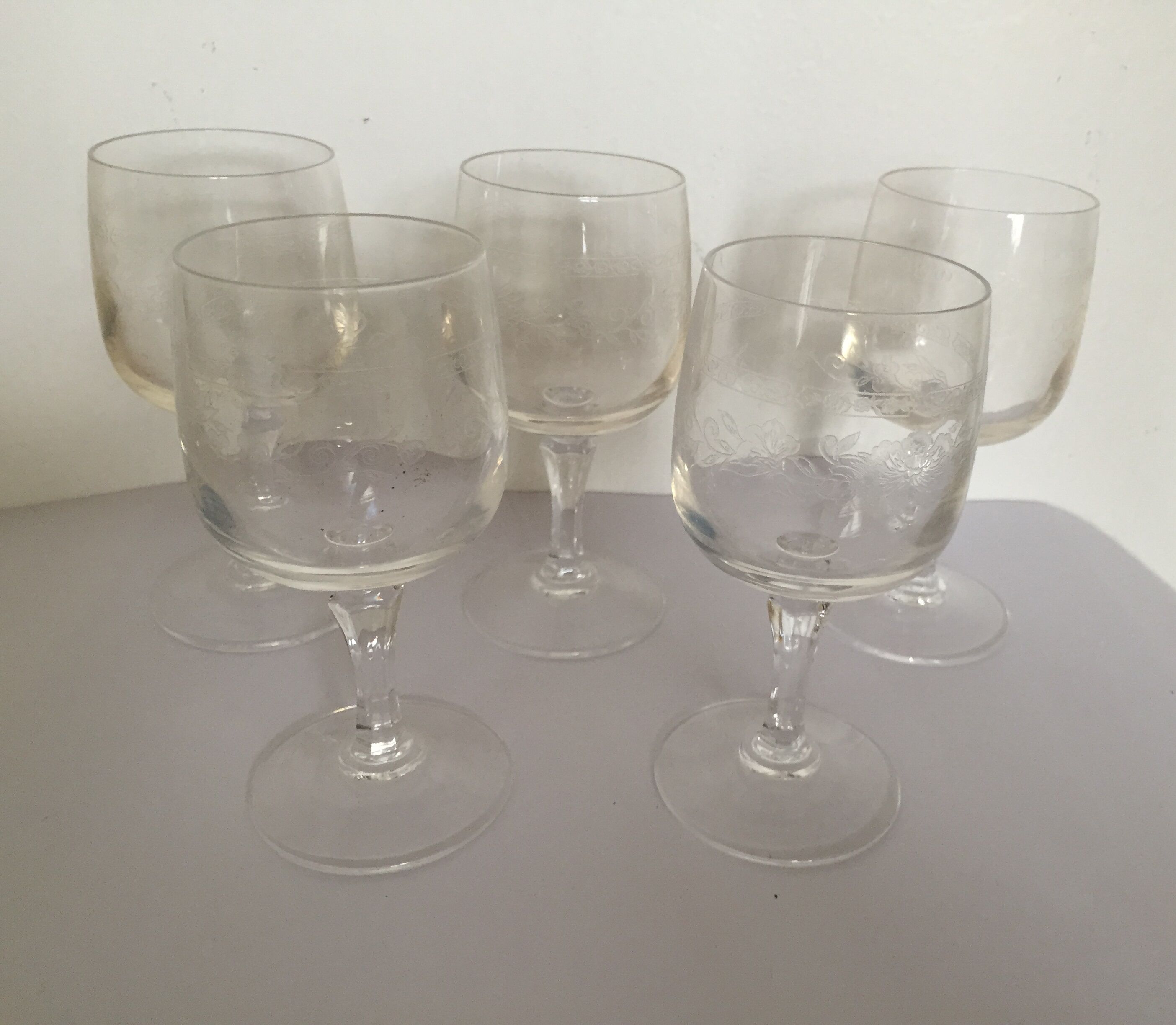 Set of 5 glass