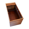 Zippered desk box for vertical filing