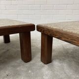 Brutalist coffee tables, set of 2