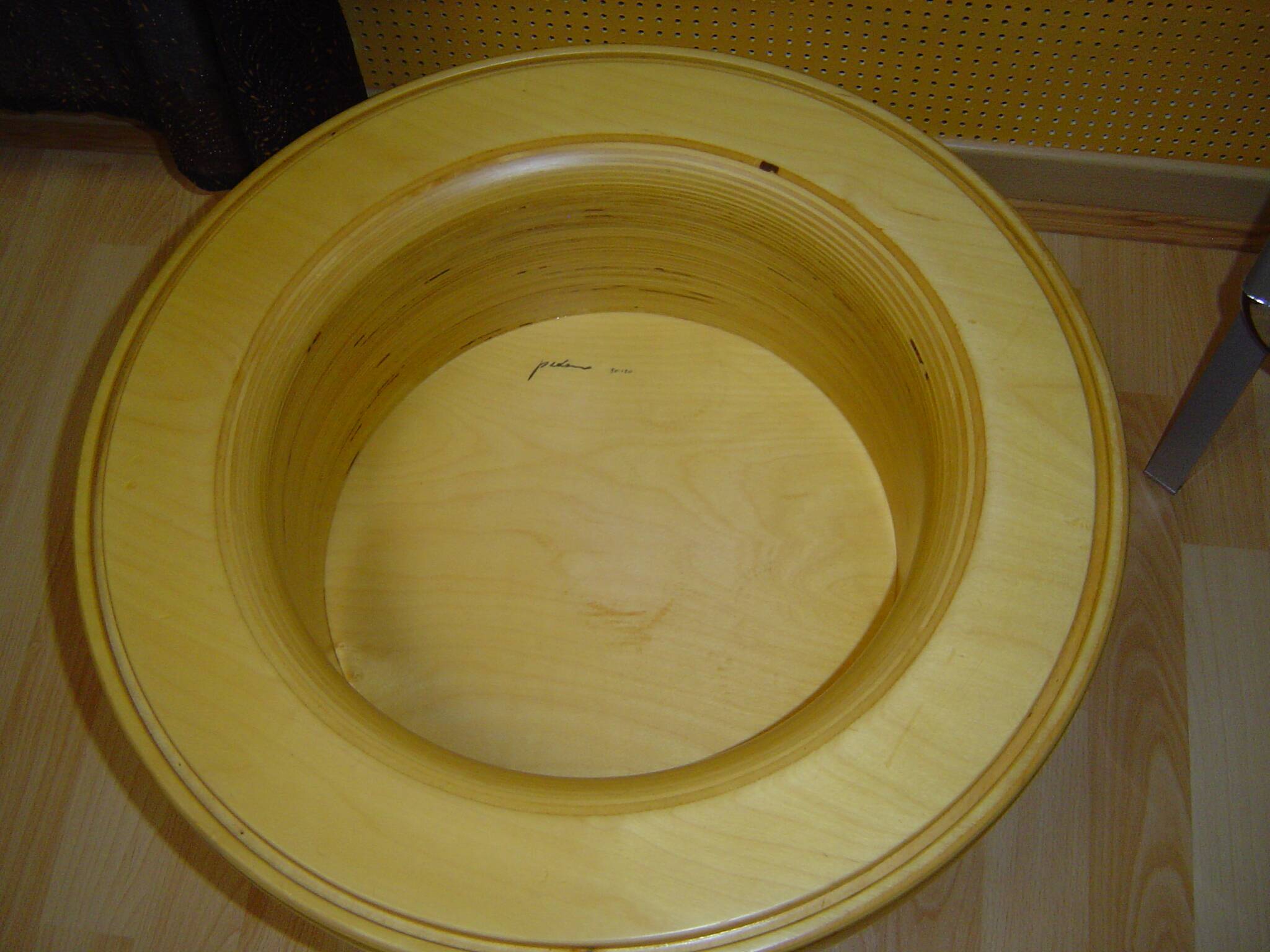 Bar rond en bois et plexi- 1980 --pino pedano