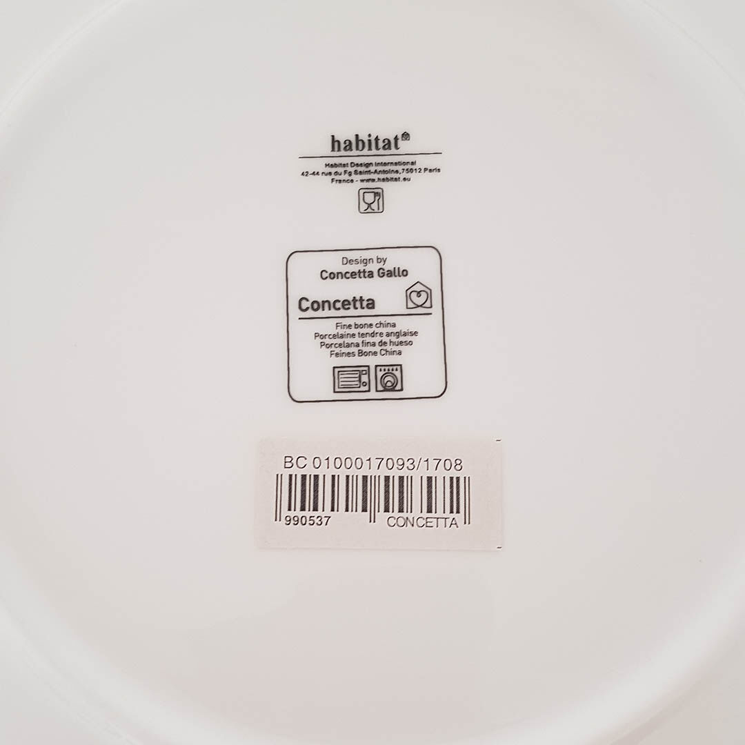 Porcelain plates by Concetta Gallo for Habitat