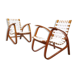 Pair of armchairs by Jan Vanek for Up Zavody 1930