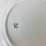 Lot de 6 assiettes creuses faïence vintage