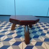 Tabouret tripode en teck
