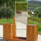 art deco dressing table in light wood