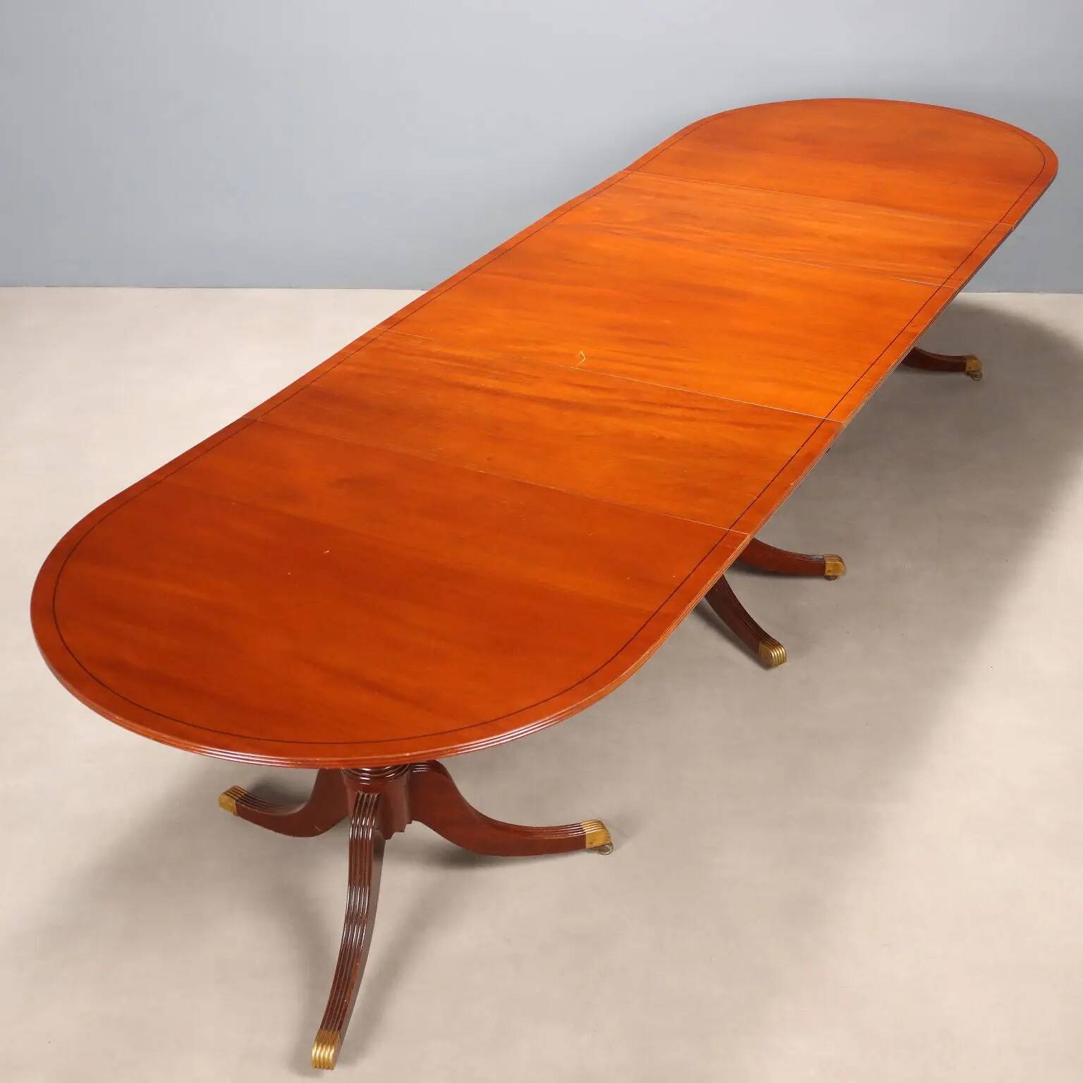 Table ancienne en acajou en 3 sections, Royaume-Uni, XIXe siècle