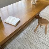 3m oak table from 1950 with its extensions