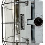 Industrial Cast Aluminium Wall Light with Clear Glass, 1970s